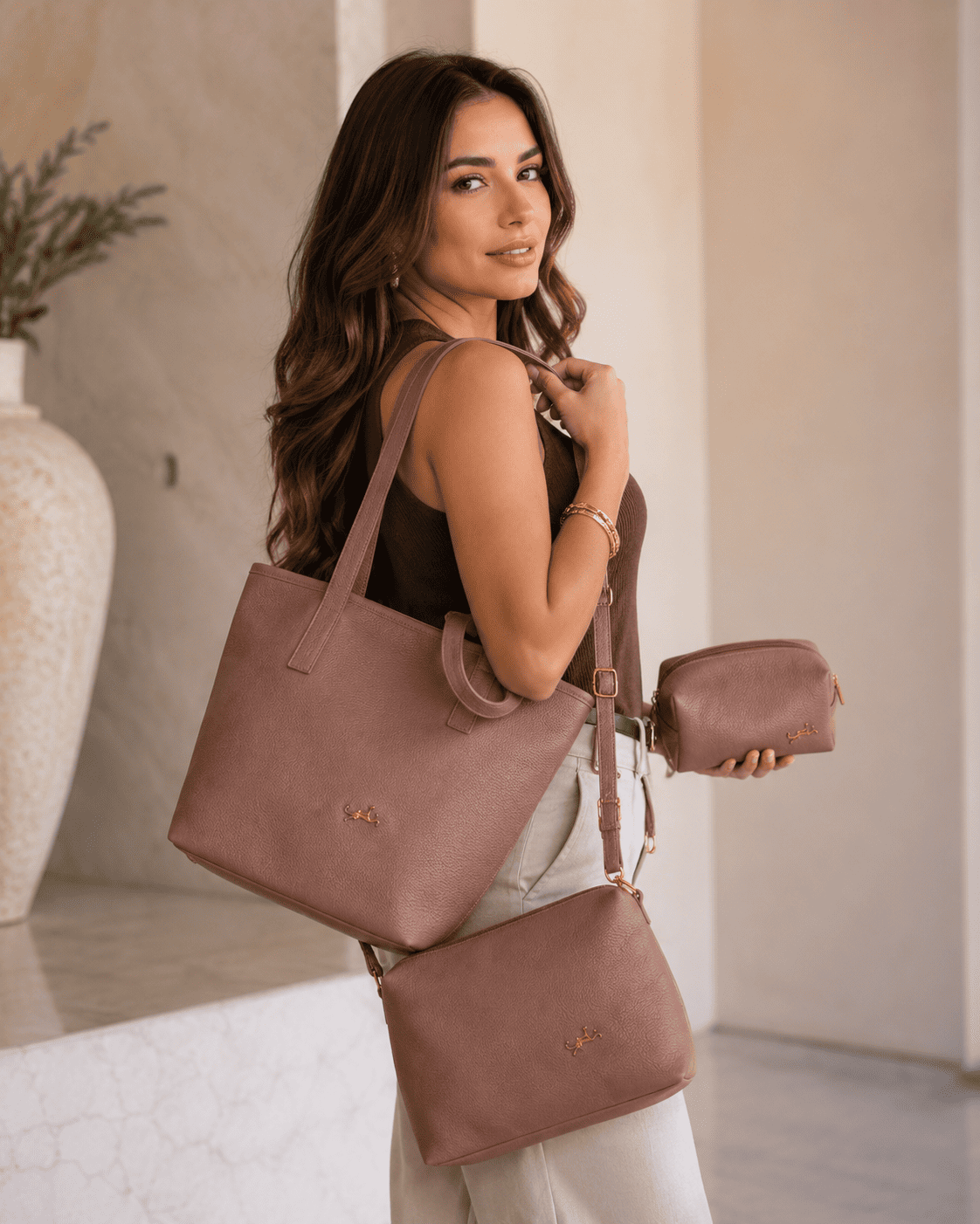 Bolsa Distinción Vibrano edición única en cuero premium